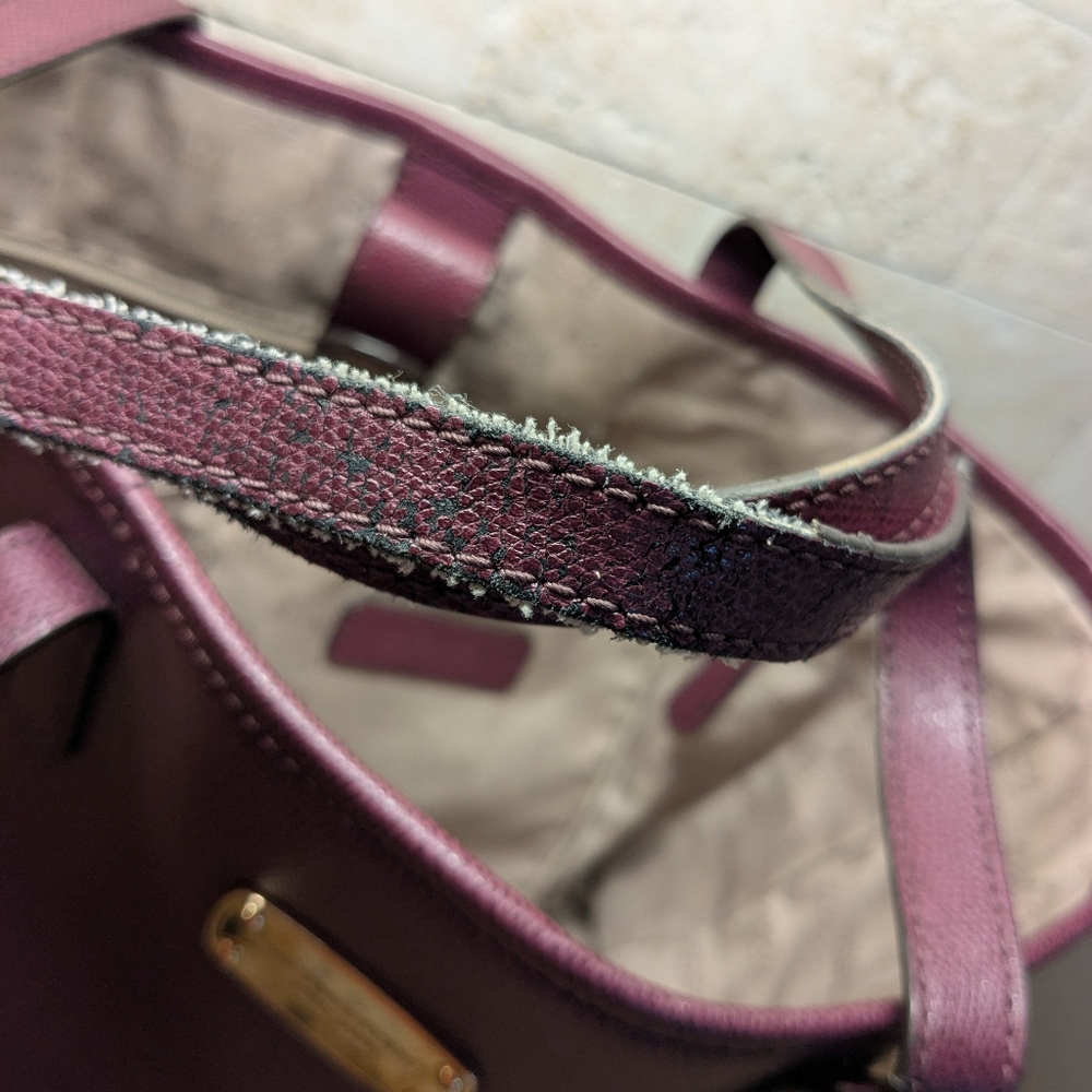 Michael Kors wine colored bag - Picture 6 of 8